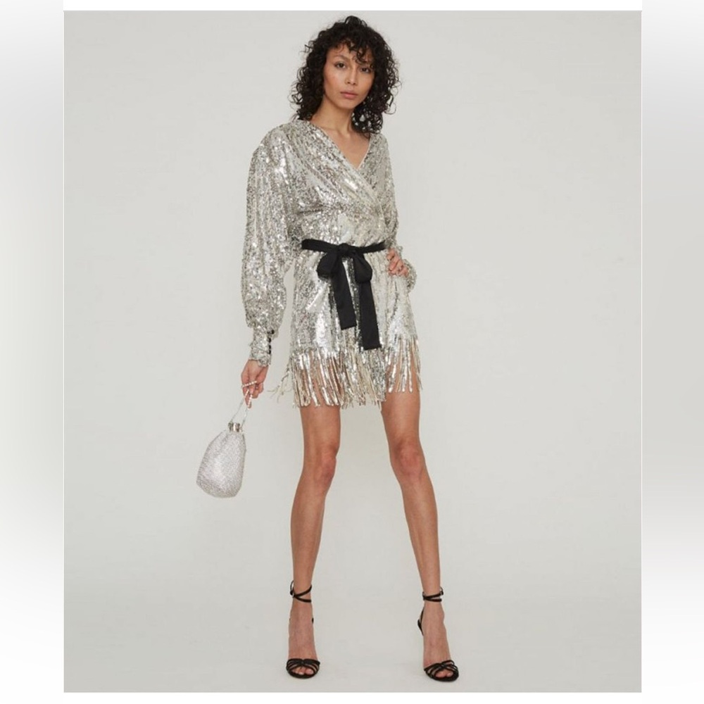 ROTATE
Samantha Sequin Belted Mini Dress